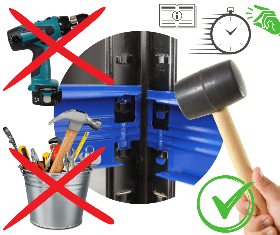 Regał metalowy Helios 90 cm wzmocniony