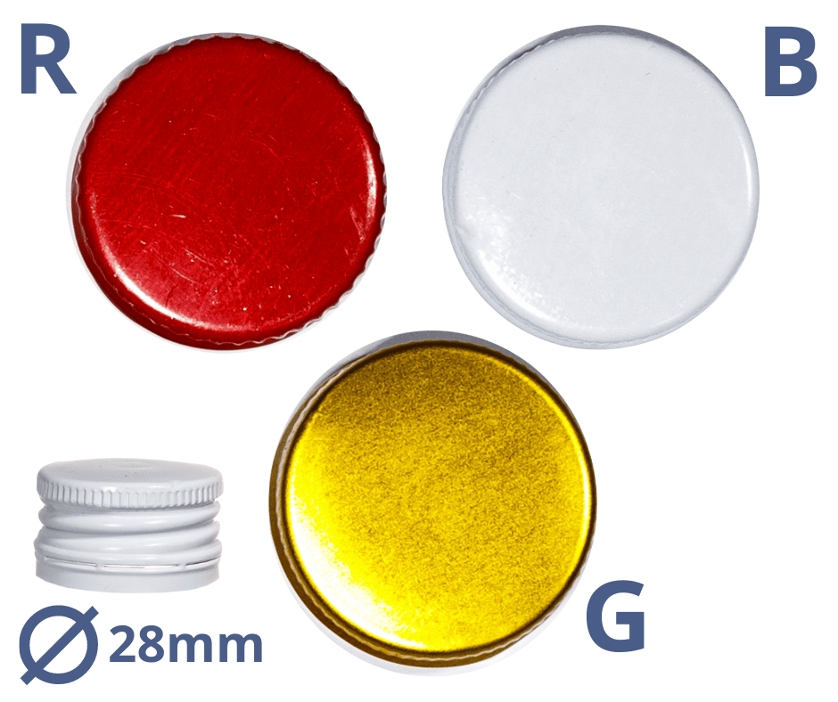 nakrętki do butelek średnica 28 mm